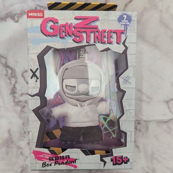 MINISO Disney Stitch GenZ Street Collection Vinyl Plush Pendant Surprise Box - Picture 2 of 6